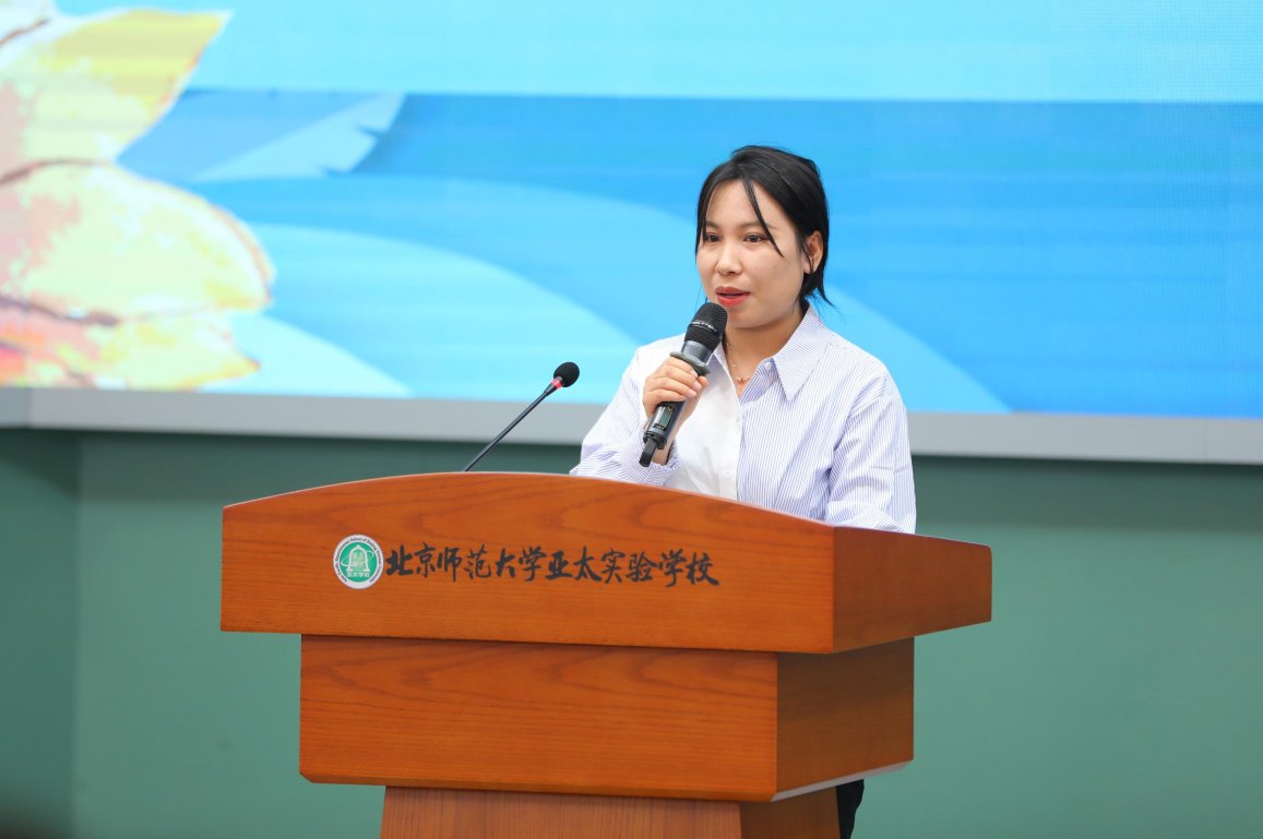 会上,学生代表刘雨晴分享了自己的学习经验和方法,与同学们一起百日